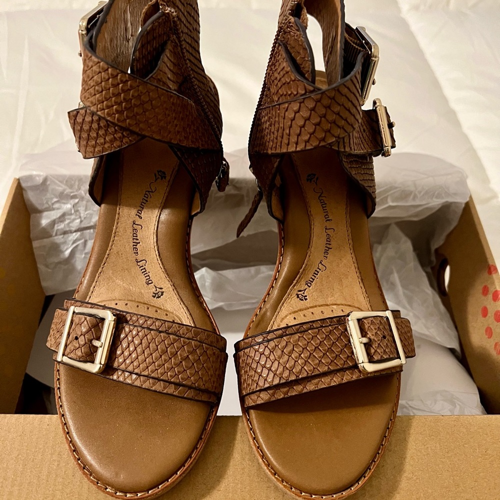 Brown Marlyn Leather Sandal - Women